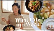 What I Ate In A Week (Healthy + Easy Korean Recipes)