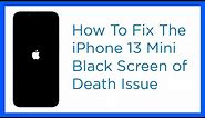 How To Fix The Apple iPhone 13 Mini Black Screen Of Death Issue