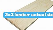 2x3 lumber actual size - WoodworkingToolsHQ