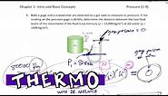 Thermodynamics - Pressure example 1 manometer