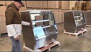 48 inches Refrigerated Red Meat Display Case Double Full Service Red Meat Deli Display Case