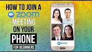 HOW TO JOIN A ZOOM MEETING ON YOUR PHONE | Attend Zoom Meetings On Mobile - STEP BY STEP TUTORIAL