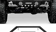 OEDRO Stubby Front Bumper Compatible with Jeep Wrangler 2007-2024 JK JL & Unlimited(2/4 Doors), 2020-2024 Gladiator JT, Off Road Bumper w/Fog Light Hole & D-Rings & Winch Plate