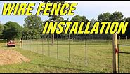 Wire fence instalation for your orchard or garden