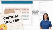 How to Write a Critical Analysis Essay (Examples & Steps)
