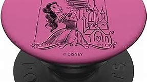 Disney Beauty And The Beast Beauty Belle & Her Books PopSockets PopGrip: Swappable Grip for Phones & Tablets