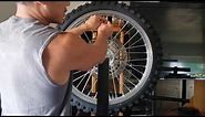 How to True/Balance your Motorcycle Wheel (Spokes on DR650)