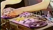 Mr Tape spinning a set using reel to reel tape recorders