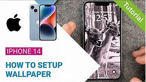 iPhone 14 - How To Setup Wallpaper •  • 📱1️⃣4️⃣ • 🎆 • 📸 • Tutorial