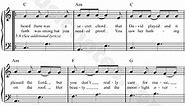 Leonard Cohen "Hallelujah" Sheet Music (Easy Piano) in C Major (transposable) - Download & Print