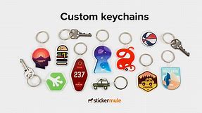 Custom keychains | Free shipping | Sticker Mule