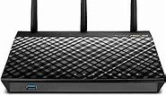 ASUS Dual-band 3x3 AC1750 Wifi 4-port Gigabit Router with speeds up to 1750Mbps & AiRadar to strengthens Wireless Connections via High-powered Amplification Beam-forming - 2x USB 2.0 Ports (RT-AC66U)