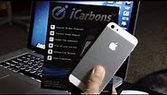 iPhone 5 iCarbons Skin Installation & Review - Two/Tone - SE Aluminium/White Front + Back + Sides