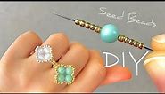 How to Make Rings with Beads: Easy Beaded Ring Tutorial | DIY Seed Bead Ring