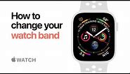 Apple Watch Series 4 — How to change your watch band — Apple