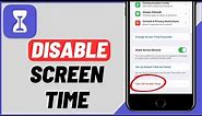 How to Get Rid of Screen Time on iPhone