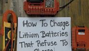 How to charge Porter Cable 20V Lithium Batterys that wont charge! Easy!