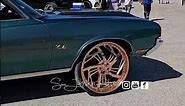 A color way you don't see often on cars. Cutlass on rose gold colored wheels. #sjohnsonphotos #mrhd