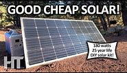 BIG CHEAP Off Grid SOLAR! BougeRV 180 Watt 12v Solar Panel Review