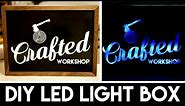 DIY Light Box Sign with LASERS! | How To Build