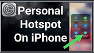 How To Set Up Personal Hotspot On iPhone 12