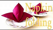 How to fold a Napkin Flower (Lily)? Folding Napkins easy