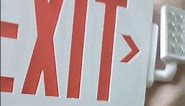 How to make a standard exit sign
