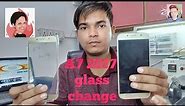 Samsung A7 2017 broken glass replasment | screen repair | glass change