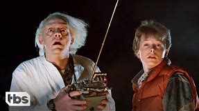 Marty McFly Helps Doc Brown Test His DeLorean Time Machine in Back to the Future (Clip) | TBS
