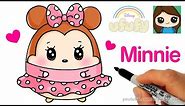 How to Draw Minnie Mouse Easy | Disney Ufufy