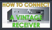 How to Connect a Vintage Receiver & Test- JVC AX-R97 Hi Fi Stereo Integrated Amplifier w/ Equalizer