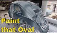 PAINT THE OVAL WINDOW 1954 Beetle restoration body painted