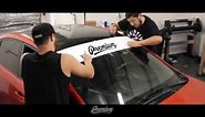 How to Install Car Windshield Banner - Vinyl