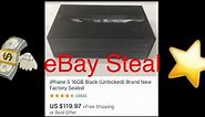 eBay Steals - Sealed iPhone 5 16GB (Black) - Apple Demo