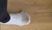 Sweaty mismatched black/white short ankle socks