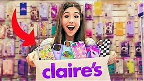 I Bought EVERY iPhone Case at Claire’s!