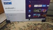 Philips 43 in 4K Ultra HD Android Smart TV Model: 43PFL5604/F7