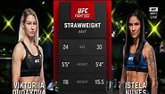 Viktoriia Dudakova vs. Istela Nunes Full Fight UFC on ESPN 49 Part 1