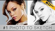 Turn your photo into a sketch - Photoshop in 60 seconds