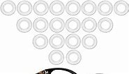 Glasses Ear Grip - Eyeglasses Temple Tip Sleeve Retainer,Anti-Slip Comfort Glasses Retainers For Spectacle, 12 Pairs (Clear1)