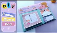 How to make kawaii Memo pad / handmade memo pads /diy organizer (DIY cute memo pad)