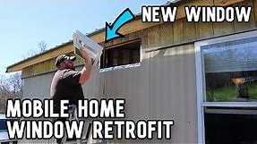 WALL RE-FRAMED to Fit a House Window into our Old Mobile Home // Window Retrofit