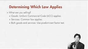 Contract Law: Determining Which Law Applies: UCC or Common Law | quimbee.com