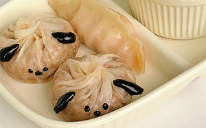 冬日温暖早餐纸皮烧麦‼大虾杂蔬粥