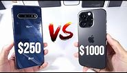 LG V60 VS iPhone 14 Pro! (Cameras, Speed Test, Display & Speakers) $250 VS $1000