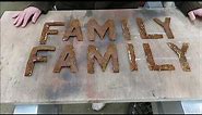 how we make metal craft letters