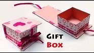 How To Make A Paper Gift Box with Lid | DIY Gift Box Ideas | Gift Box Making At Home | #119