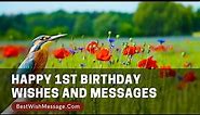 Happy 1st Birthday Wishes | First Birthday Messages for Baby