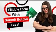 How To Create A Fillable Form With A Submit Button In Excel
