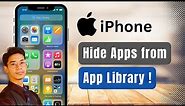 How to Hide One App from App Library !